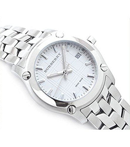  Shop Authentic Burberry Heritage Check White Dial Silver Steel Strap Watch for Women - BU1853 - Luxxuri