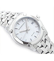  Shop Authentic Burberry Heritage Check White Dial Silver Steel Strap Watch for Women - BU1853 - Luxxuri