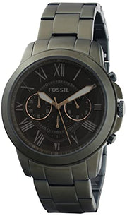  Shop Authentic Fossil Grant Chronograph Olive Green Dial Green Steel Strap Watch for Men - FS5375 - Luxxuri