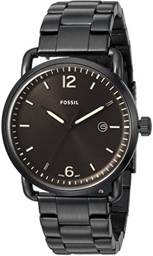  Shop Authentic Fossil The Commuter Brown Dial Black Steel Strap Watch for Men - FS5277 - Luxxuri