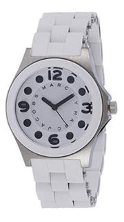  Shop Authentic Marc Jacobs Rock White Dial White Silicone Strap Watch for Women - MBM2532 - Luxxuri