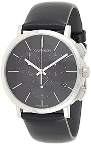  Shop Authentic Calvin Klein Posh Black Dial Black Leather Strap Watch for Men - K8Q371C1 - Luxxuri
