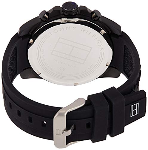  Shop Authentic Tommy Hilfiger Decker Black Dial Black Rubber Strap Watch for Men - 1791352 - Luxxuri
