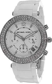  Shop Authentic Michael Kors Parker White Dial White Ceramic Strap Watch for Women - MK5654 - Luxxuri