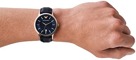  Shop Authentic Emporio Armani Renato Analog Blue Dial Blue Leather Strap Watch For Men - AR11188 - Luxxuri