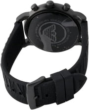  Shop Authentic Emporio Armani Luigi Chronograph Black Dial Black Rubber Strap Watch For Men - AR11024 - Luxxuri