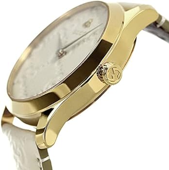  Shop Authentic Gucci G Timeless Quartz White Dial White Leather Strap Watch For Women - YA1264033A - Luxxuri