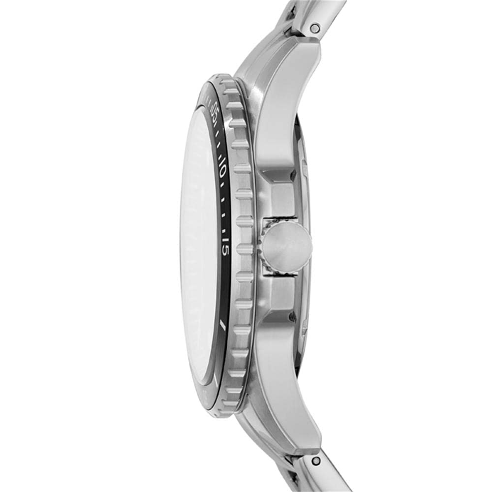  Shop Authentic Fossil FB-01 Automatic Skeleton Black Dial Silver Steel Strap Watch for Men - ME3190 - Luxxuri