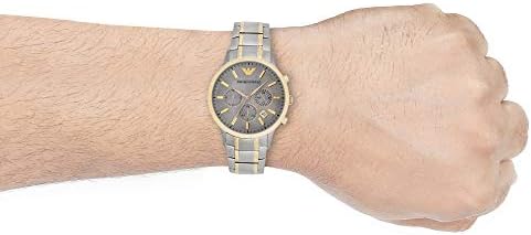  Shop Authentic Emporio Armani Renato Chronograph Quartz Silver Dial Two Tone Steel Strap Watch For Men - AR11076 - Luxxuri