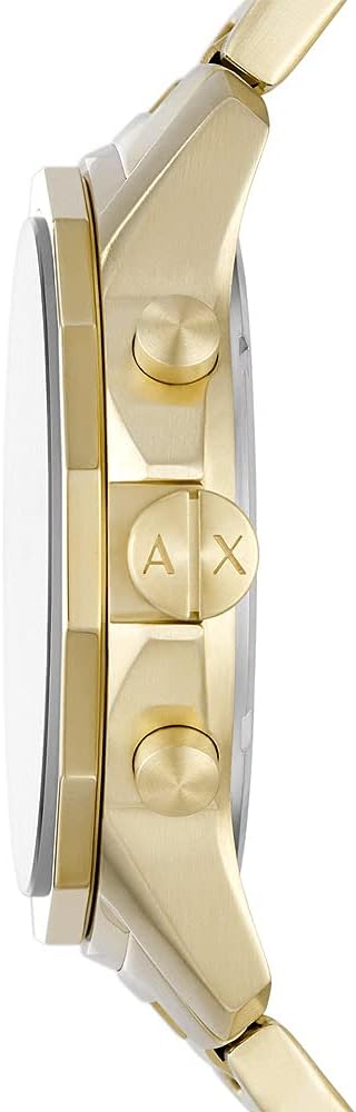  Shop Authentic Armani Exchange Banks Chronograph Black Dial Gold Steel Strap Watch For Men - AX1721 - Luxxuri