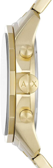  Shop Authentic Armani Exchange Banks Chronograph Black Dial Gold Steel Strap Watch For Men - AX1721 - Luxxuri