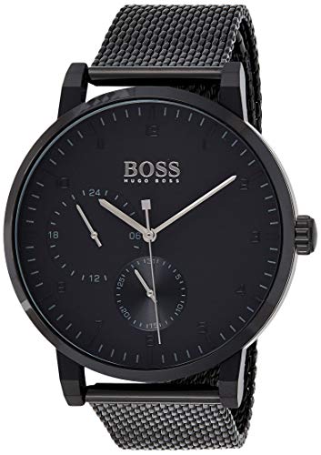  Shop Authentic Hugo Boss Oxygen Black Dial Black Mesh Bracelet Watch for Men - 1513636 - Luxxuri