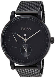  Shop Authentic Hugo Boss Oxygen Black Dial Black Mesh Bracelet Watch for Men - 1513636 - Luxxuri