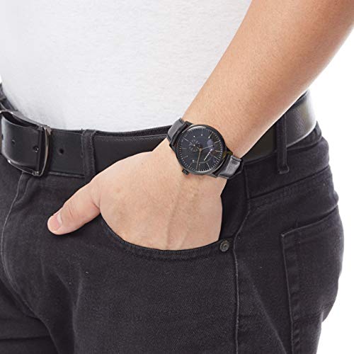  Shop Authentic Burberry The Classic Black Dial Black Leather Strap Watch for Men - BU10003 - Luxxuri