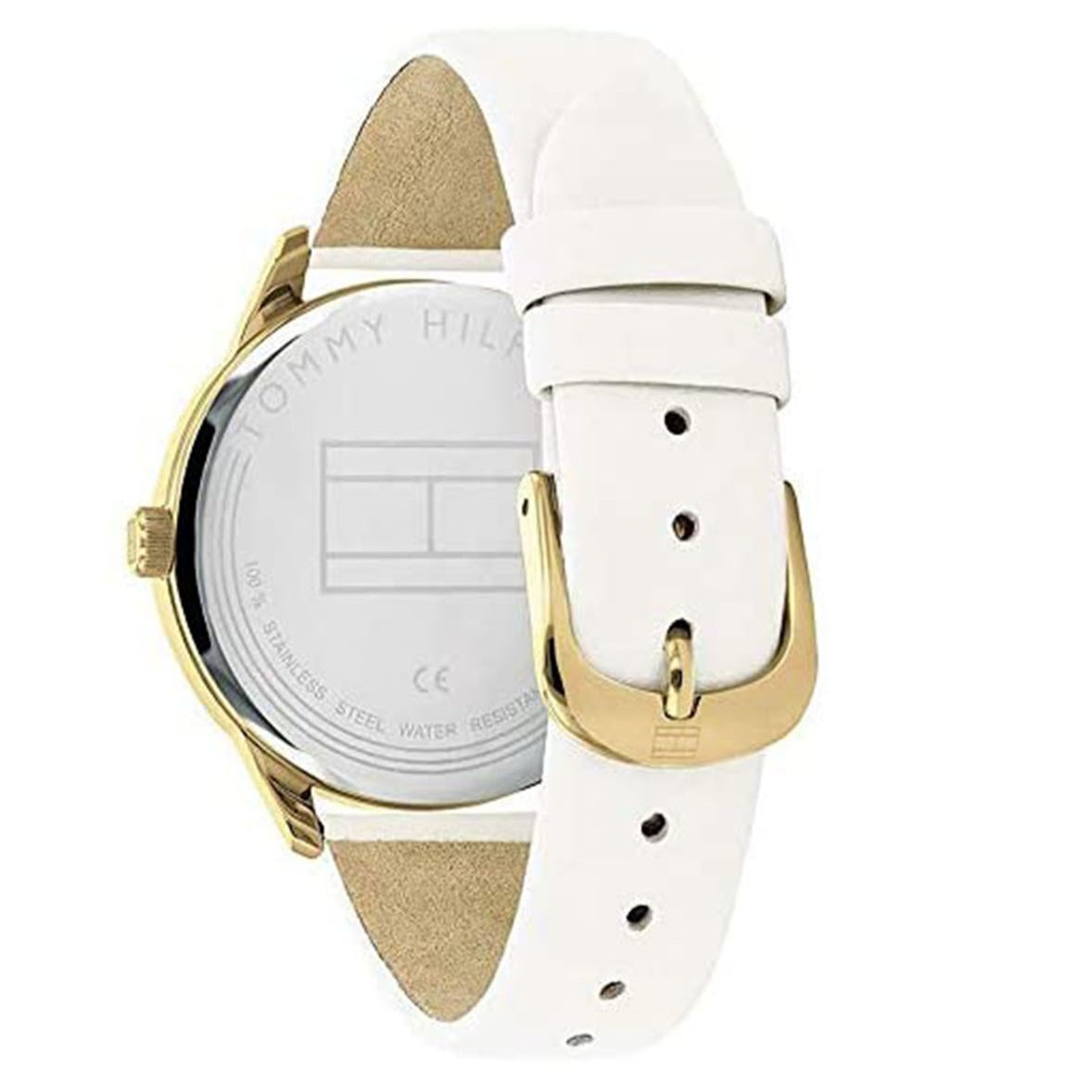  Shop Authentic Tommy Hilfiger Brooklyn Quartz White Dial White Leather Strap Watch for Women - 1782018 - Luxxuri