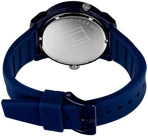  Shop Authentic Tommy Hilfiger Denim Blue Dial Blue Rubber Strap Watch for Men - 1791556 - Luxxuri