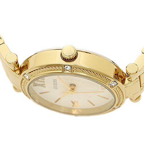  Shop Authentic Guess Park Ave South Analog White Dial Gold Steel Strap Watch For Women - W0767L2 - Luxxuri