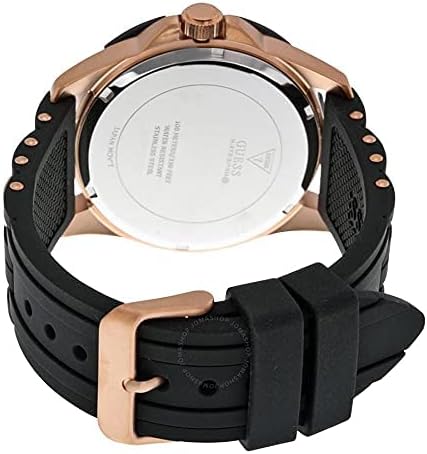  Shop Authentic Guess Oasis Black Dial Two Tone Steel Strap Watch for Men - W0366G3 - Luxxuri