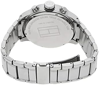  Shop Authentic Tommy Hilfiger Trent Chronograph Black Dial Silver Steel Strap Watch for Men - 1791054 - Luxxuri