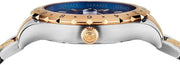  Shop Authentic Versace Hellenyium GMT Blue Dial Two Tone Steel Strap Watch for Men - V11060017 - Luxxuri