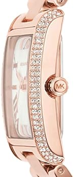  Shop Authentic Michael Kors Emery Three-Hand Crystals Silver Dial Rose Gold Steel Strap Watch for Women - MK4644 - Luxxuri