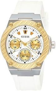  Shop Authentic Guess Zena Analog White Dial White Rubber Strap Watch For Women - W1094L1 - Luxxuri