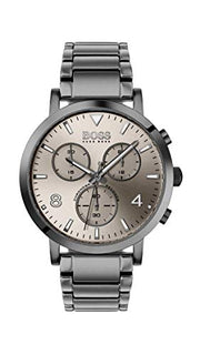  Shop Authentic Hugo Boss Spirit Chronograph Grey Dial Grey Steel Strap Watch for Men - 1513695 - Luxxuri