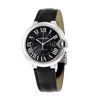  Shop Authentic Cartier Ballon Bleu De Cartier Black Dial Black Leather Strap Watch for Men - WSBB0003 - Luxxuri