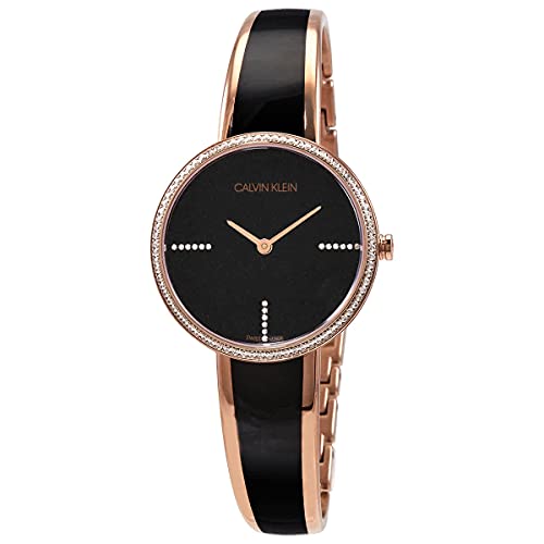 Shop Authentic Calvin Klein Seduce Black Dial Two Tone Steel Strap Watch for Women - K4E2NX1S - Luxxuri