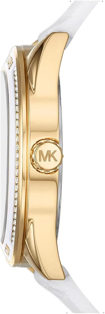  Shop Authentic Michael Kors Jessa Quartz Gold Dial White Silicone Strap Watch For Women - MK7267 - Luxxuri