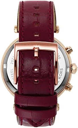  Shop Authentic Michael Kors Parker Chronograph Red Dial Red Leather Strap Watch For Women - MK6986 - Luxxuri