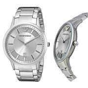  Shop Authentic Emporio Armani Classic Quartz Silver Dial Silver Steel Strap Watch For Men - AR2478 - Luxxuri