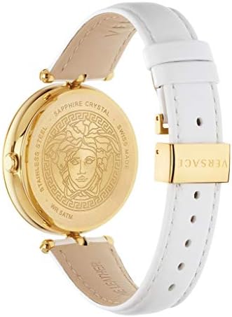  Shop Authentic Versace Palazzo Empire White Dial White Leather Strap Watch for Women - VCO040017 - Luxxuri