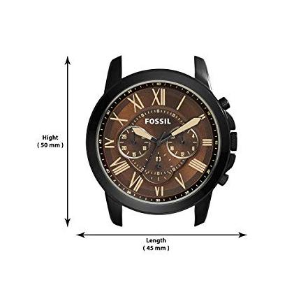  Shop Authentic Fossil Grant Chronograph Brown Dial Brown Leather Strap Watch for Men - FS5088 - Luxxuri