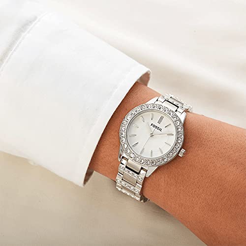  Shop Authentic Fossil Jesse White Dial Silver Steel Strap Watch for Women - ES2362 - Luxxuri