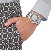  Shop Authentic Marc Jacobs Henry Transparent Silver Dial Silver Steel Strap Watch for Women - MBM3205 - Luxxuri