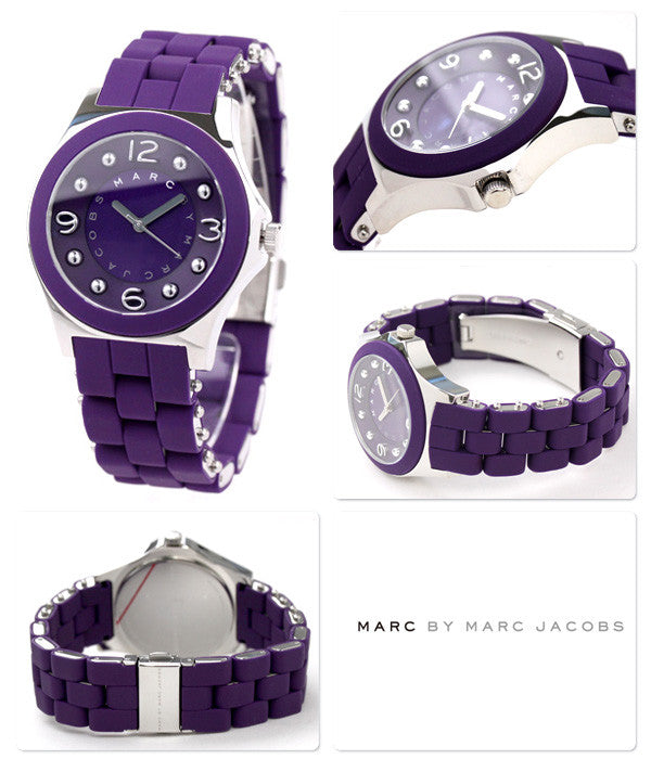  Shop Authentic Marc Jacobs Pelly Purple Dial Purple Silicone Strap Watch for Women - MBM2538 - Luxxuri