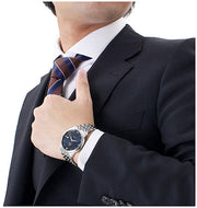  Shop Authentic Omega De Ville Prestige Co-Axial Orbis Blue Dial Silver Steel Strap Watch for Men - 424.10.40.20.03.001 - Luxxuri