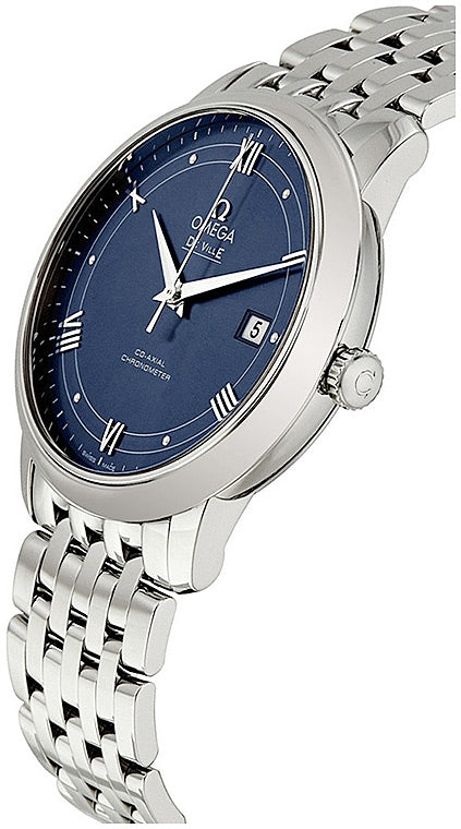  Shop Authentic Omega De Ville Prestige Co-Axial Blue Dial Silver Steel Strap Watch for Men - 424.10.40.20.03.002 - Luxxuri