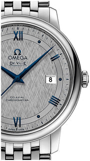 Shop Authentic Omega De Ville Prestige Co-Axial Grey Dial Silver Steel Strap Watch for Men - 424.10.40.20.06.002 - Luxxuri
