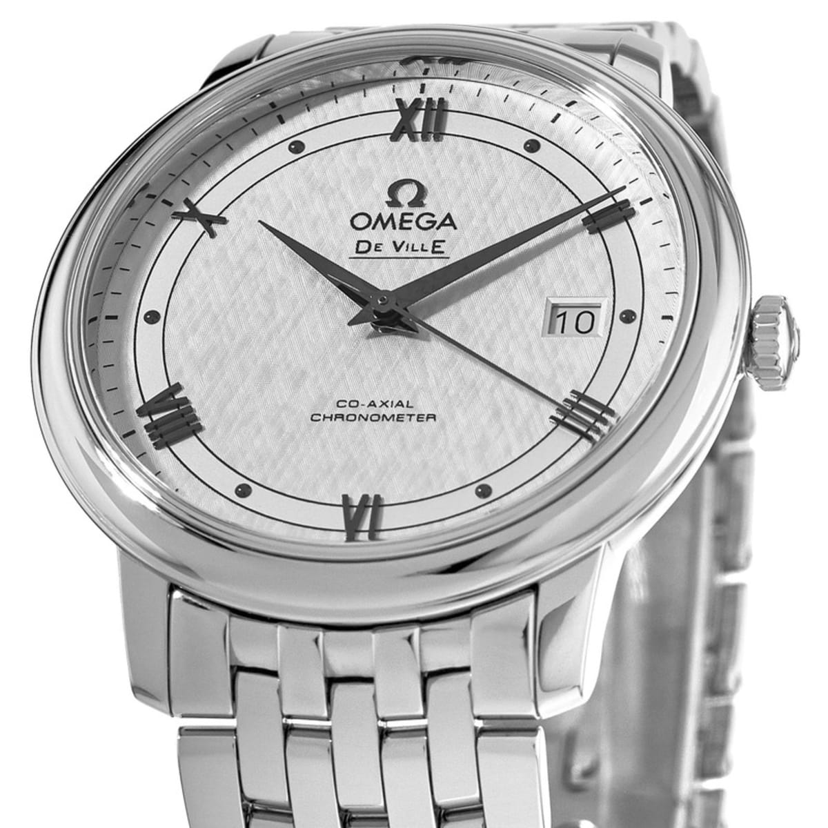  Shop Authentic Omega De Ville Prestige Co Axial Automatic White Dial Silver Steel Strap Watch for Men - 424.10.40.20.02.005 - Luxxuri