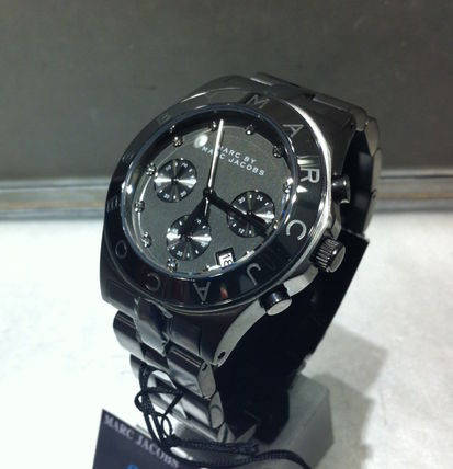  Shop Authentic Marc Jacobs Blade Chronograph Black Dial Black Steel Strap Watch for Women - MBM3103 - Luxxuri
