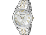  Shop Authentic Emporio Armani Classic Quartz Silver Dial Two Tone Steel Strap Watch For Men - AR1824 - Luxxuri