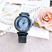  Shop Authentic Guess Soho Diamonds Blue Dial Blue Mesh Bracelet Watch For Women - W0638L3 - Luxxuri