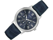  Shop Authentic Guess Wafer Chronograph Quartz Blue Dial Blue Leather Strap Watch For Men - W0496G3 - Luxxuri