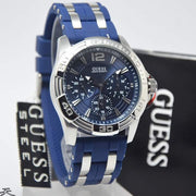  Shop Authentic Guess Oasis Multifunction Blue Dial Two Tone Steel Strap Watch for Men- W0366G2 - Luxxuri