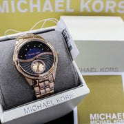  Shop Authentic Michael Kors Lauryn Blue Dial Rose Gold Steel Strap Watch for Women - MK3723 - Luxxuri