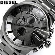  Shop Authentic Diesel Mega Chief Chronograph Grey Dial Gunmetal Men's Watch - DZ4282 - Luxxuri