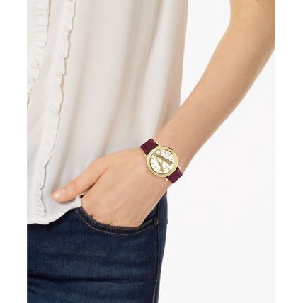 Shop Authentic Versace Virtus White Dial Red Leather Strap Watch for Women - VEHC00219 - Luxxuri