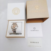  Shop Authentic Versace Palazzo Empire Silver Dial Silver Mesh Bracelet Watch for Women - VEDV00419 - Luxxuri